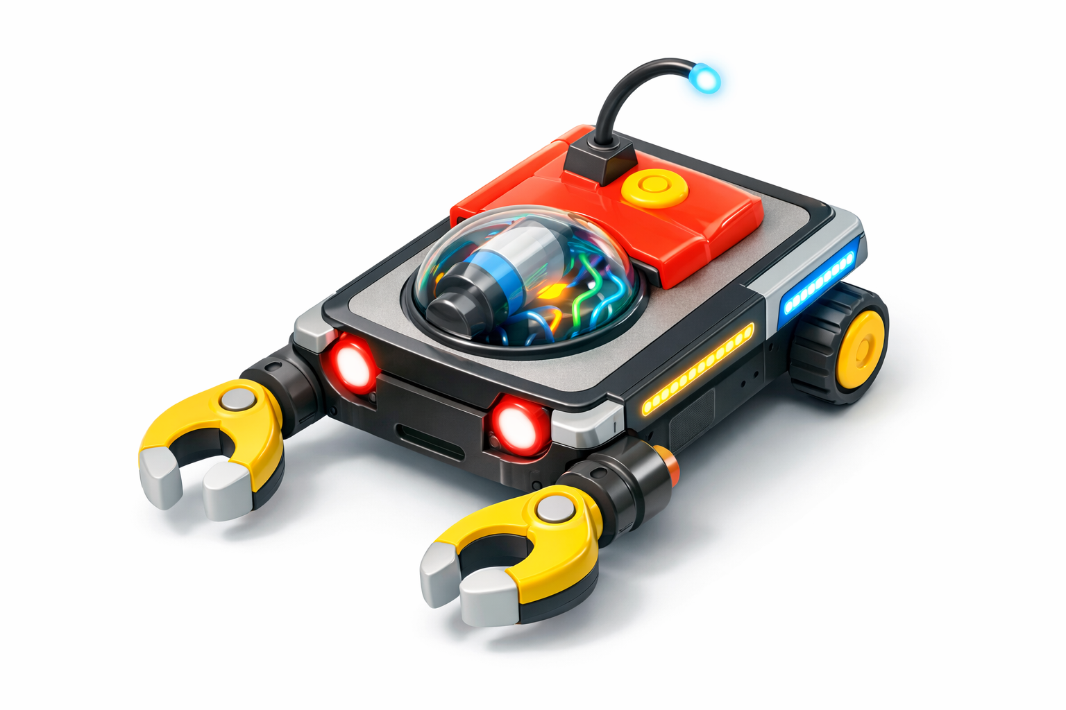 Inseto robô construído por alunos